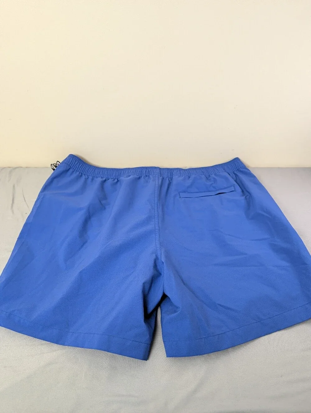 Psycho Bunny Blue Swim Trunks with Light Blue Drawcords B36